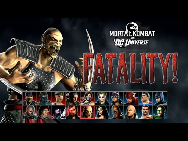 Mortal Kombat vs. DC Universe Fatality Baraka 