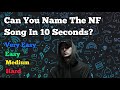 NF Songs Quiz - Can You Name The NF Song in 10 seconds?