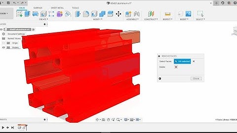 How To Remove A Face In  Autodesk Fusion 360 | Fusion 360  Tutorial