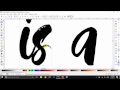 Inkscape - Cleaning up text written in a complex font