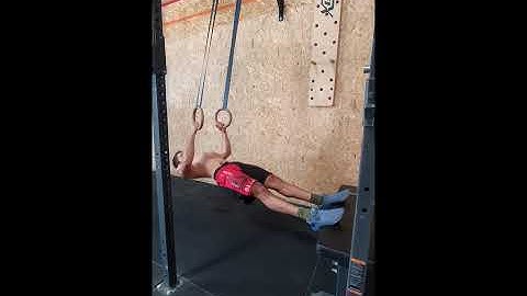 feet elevated ring row