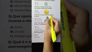 Quiz de Conhecimentos Gerais. #conhecimento #quiz #foryou
