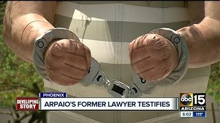 1st day of testimony over in Joe Arpaio's trial