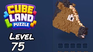 Cube Land Puzzle Level 75 Walkthrough