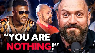 Ngannou THREATENS Tyson Fury 😂 Press Conference Reaction! image