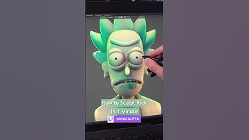 How to Sculpt Rick and Morty (Rick Sanchez) 🧪🧬✍️. #rickandmorty #sculpting #art