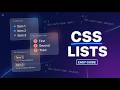 Video Title: How to create various kind of List with the help of CSS.