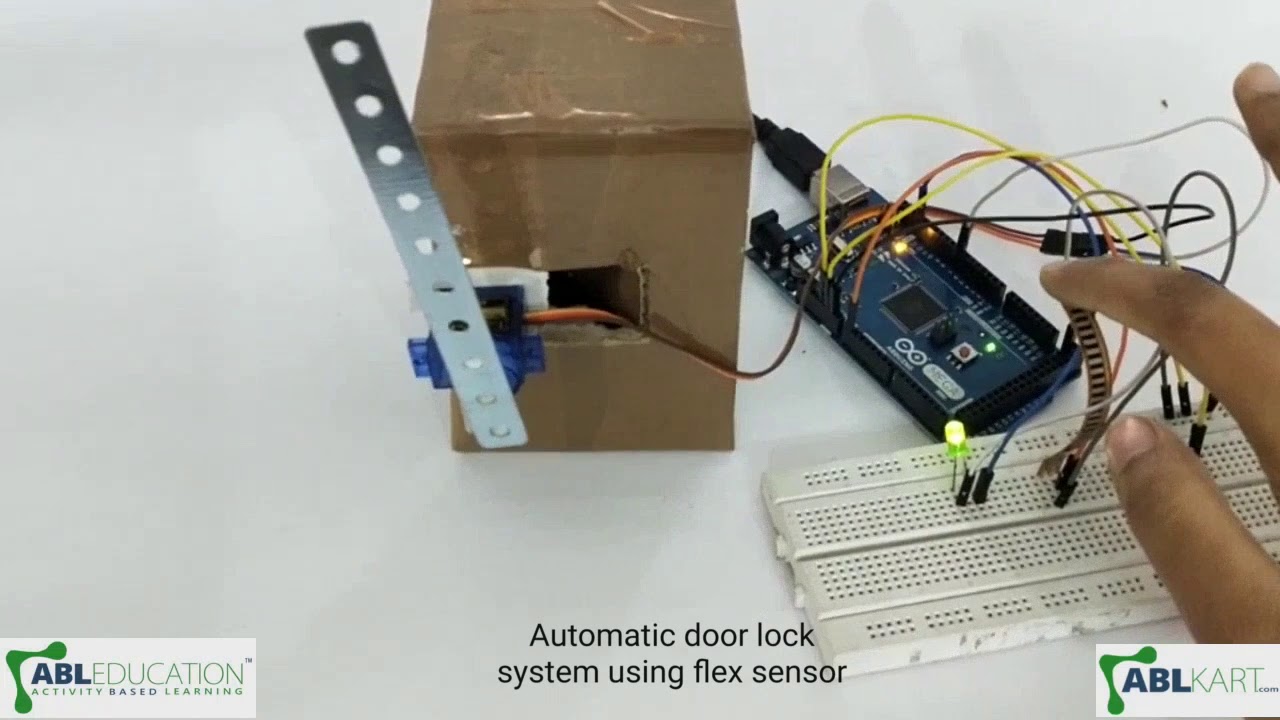 Automatic Door Lock System using flex sensor - YouTube