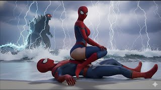 Download Lagu Unexpected Team-Up : What Did Godzilla Do to Spider-Girl \u0026 Spider-Man 💔 🕷️ | Spider-Man vs Godzilla MP3