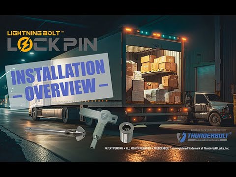 LIGHTNING BOLT Lock Pin Installation Overview for Box Trucks