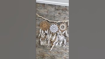 atrapasueños combinado  (crochet+macramé).                     la combinación perfecta