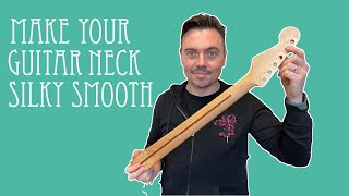 How to strip the lacquer off a guitar neck and make it super smooth