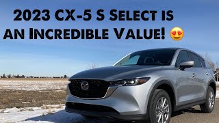 2023 Mazda CX5 S Select AWD Full review and 060! Sonic Silver Metallic!