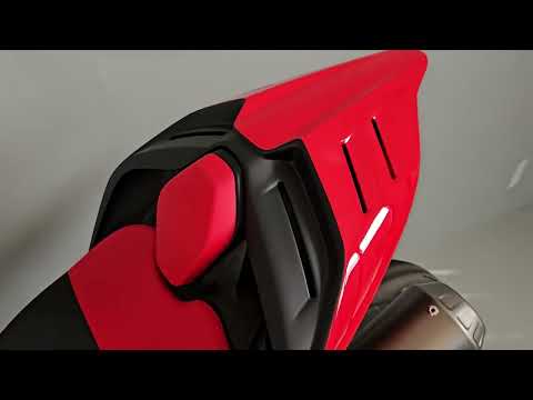 STRASSE SINGLE -EIERER -CODON / RENNENTWICKLUNG ROT / SCHWARZ / SCHWARZ DUCATI STREETFIGHTER V4 / S 2020-2024 Video
