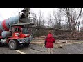 Pouring and Setting a 30x50 8 inch thick Concrete Slab Foundation | From Start to Finish