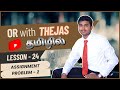 Assignment Problem – Examples (Part 2) Explained in Tamil | OR with THEJAS