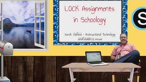 The LOCK Button on a Schoology Assignment