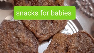 கேழ்வரகு ரொட்டி/weight gain snack recipe for babies/banana pan cake for babies/simple snack recipe