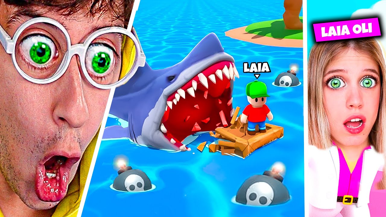 Enseño PRO TIPS de TORNEO a Laia Oli ❤️😎! (Puede GANAR Corona 👑?)  - Stumble Guys TEKENDO