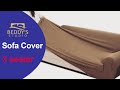 Beddy's Studio | Jersey Cotton 3 Seater Sofa Cover | Elastic Fitted Couch Cover.