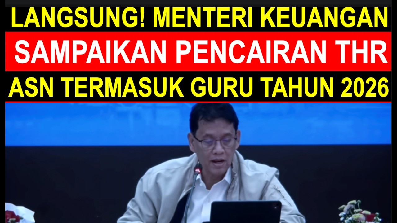 Breaking news guru sertifikasi dan non sertifikasi menteri keuangan tunjangan hari raya THR 2026
