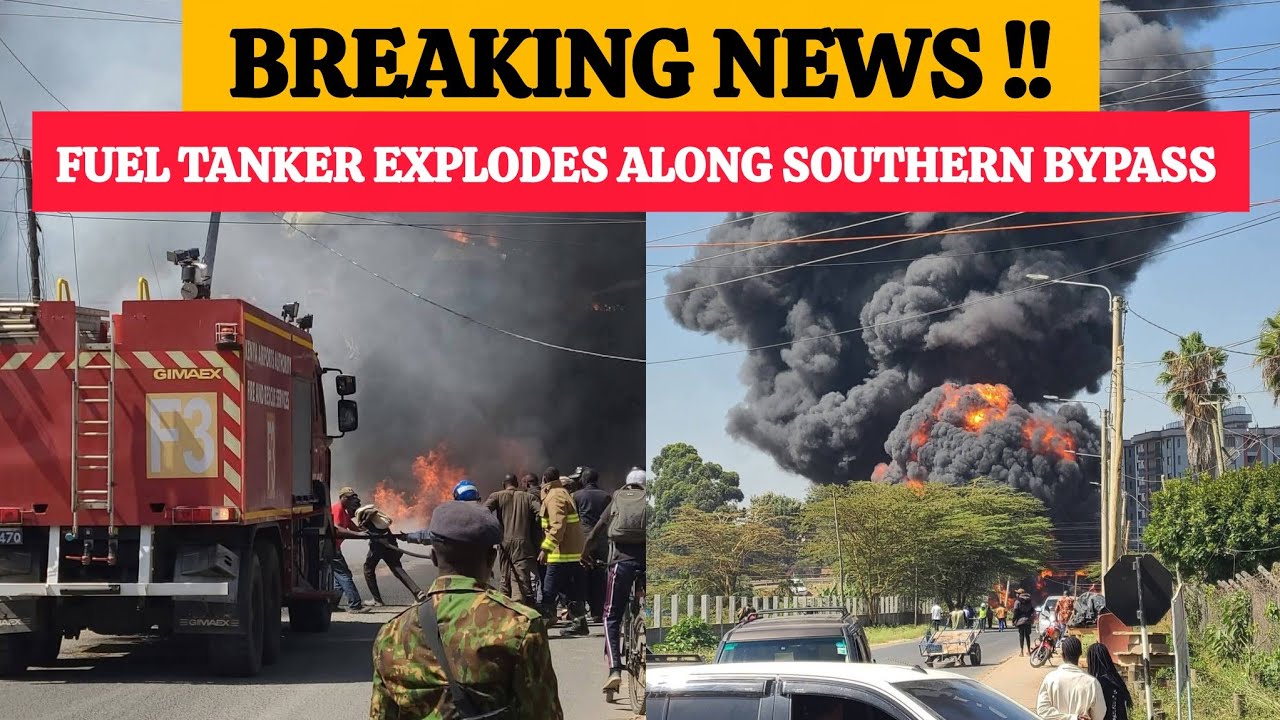 BREAKING NEWS ‼️ lorry and a fuel tanker have collided along the Southern Bypass near Ram Residency!