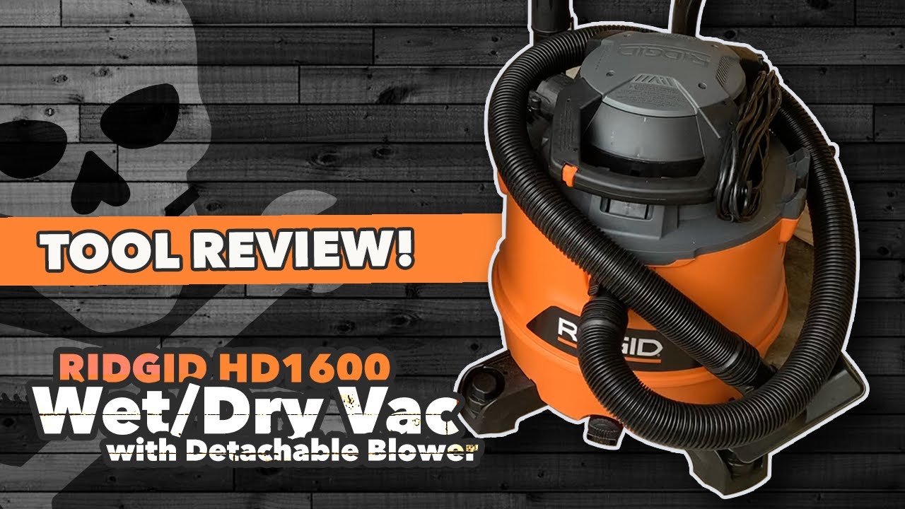 Shop Vac review RIDGID HD1600 WetDry Vac Unboxing & Review YouTube