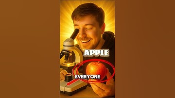 Apple under microscope 😱 🤢 #aliza