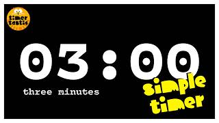 3 Minute Timer ⏱️ | Silent 4K Countdown with Alarm