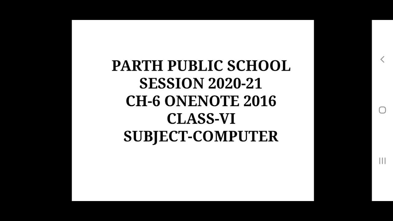 Class VI Computer - YouTube