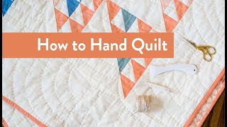 This tutorial will demonstrate how simple hand quilting can be. we
cover supplies, to pick thread color, knotting your thread, marking
your...