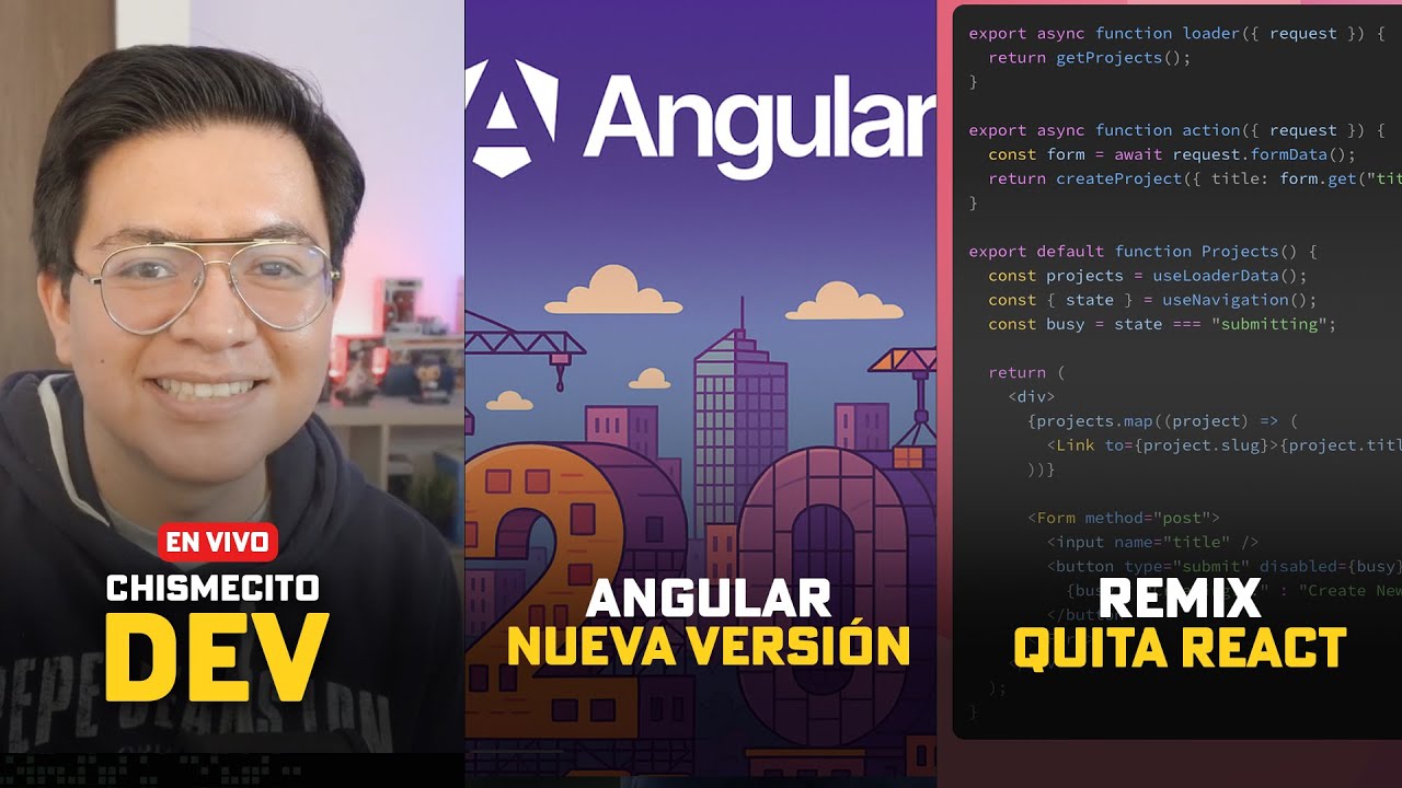 Angular 20, Adios a React en Remix y mas chismecito dev - EP 58 - YouTube