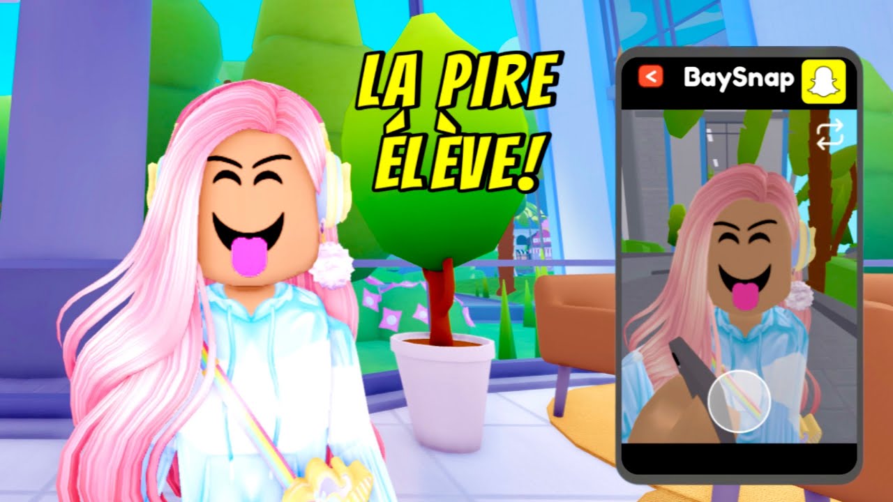LA PIRE ÉLÈVE DÉCOUVRE SNAPCHAT DANS BAYSIDE HIGH SCHOOL! ROBLOX