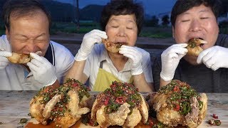 매운 고추를 듬뿍 뿌려 직접 만든 [[고추통닭(Fried chicken with hot spicy chili)]] 요리&먹방!! - Mukbang eating show