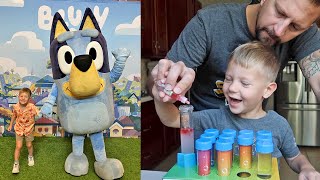 We Met Bluey At Bluey&#39;s Big Play! The Nursery Is Almost Finished &amp; Science Fun! | Home Vlog