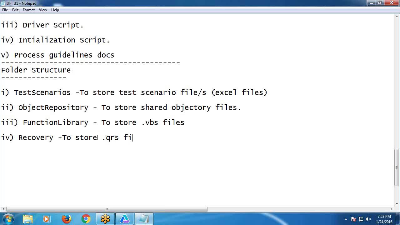 Hybrid Framework in UFT