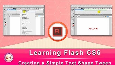 Learning Flash CS6: Creating a Simple Text Shape Tween