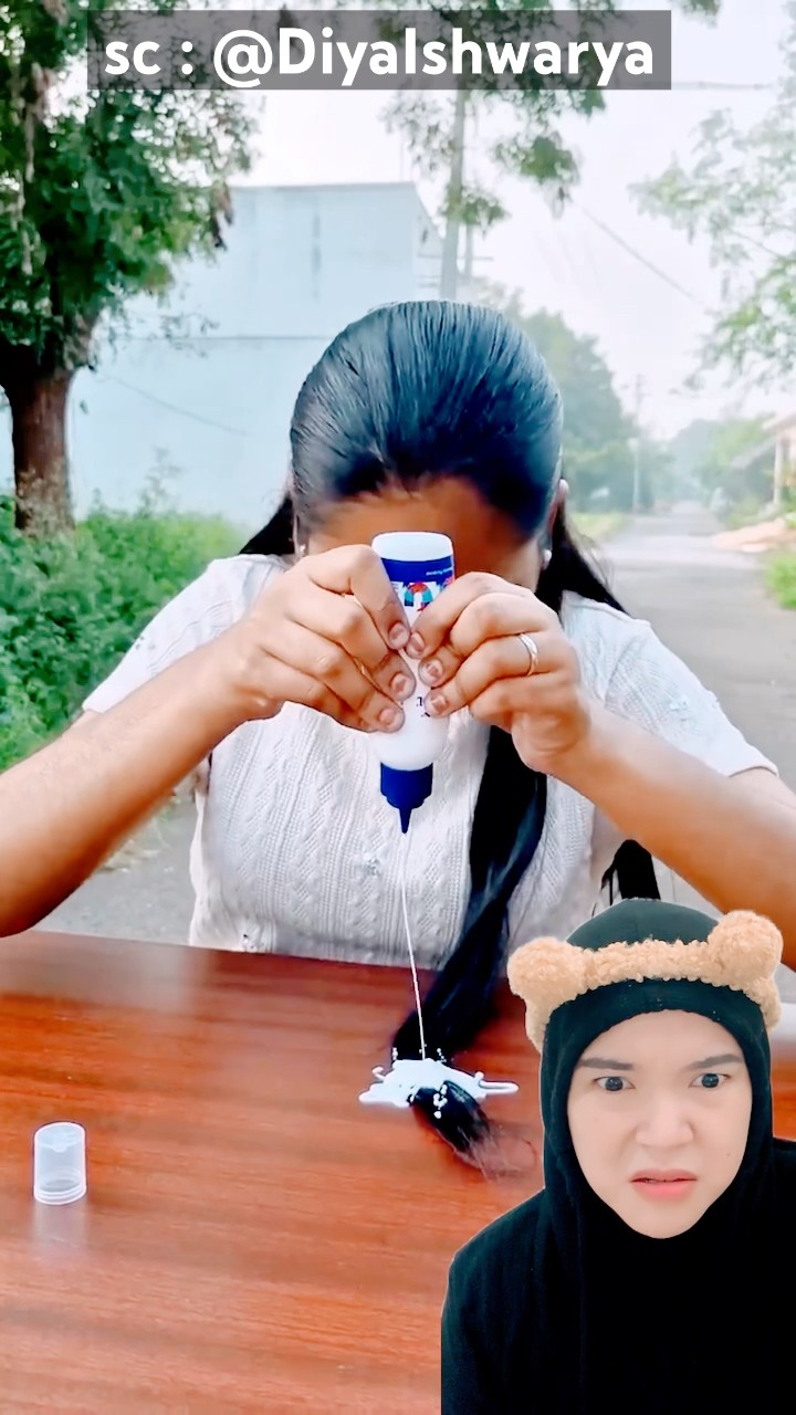 prank rambut nempel‼️