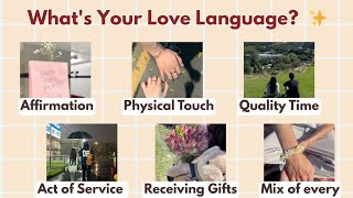 What's Your LOVE LANGUAGE?🩷✨fun personality quiz 