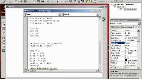 Program RTS concepts in VB6.0 #1