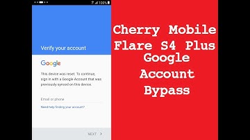 Cherry Mobile Flare S4 Plus FRP Bypass
