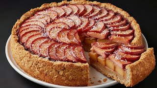 No Flour, No Sugar! Healthy Christmas Recipe: Cinnamon Apple Oatmeal Pie (Low Calorie & Festive)