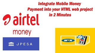 Integrate Mobile Money into web project in 2 minutes screenshot 1