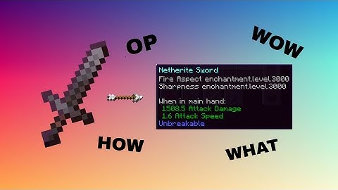 Minecraft - How to get OP(Level 1000) Enchantments in 1.16.4+ (Java Edition)