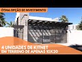 PROJETO 3D KITNET PARA INVESTIMENTOS TERRENO 10x20 #kitnet #projeto3dkitnet #projeto3dgratis