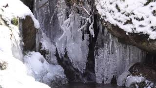 Relaxing Nature Scenery 4K Video / Relaxing Real Nature Sounds / Icicle