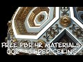 PBR 4K Tiling Materials: 002 - Gilded ornate ceiling (FREE DOWNLOAD)
