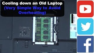 Cooling down an Old Laptop (Very Simple Way to Avoid Overheating)