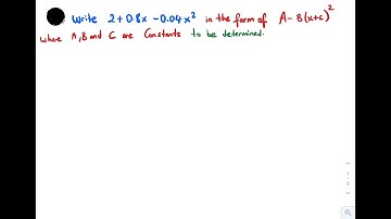 Complete the square( A Level math UK-exam preparation questions)