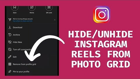 How To Hide Unhide Instagram Reels Video From Profile Grid (2023)